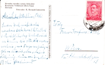 Kroatische Volkstracht HR 19xx 95 043 ●